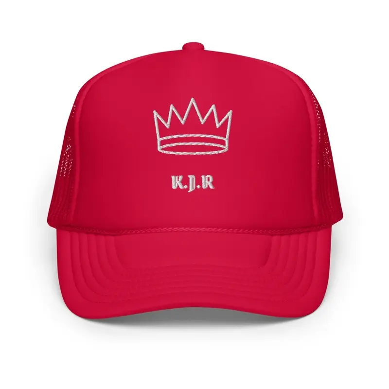 Red K.J.R Crown Foam Hats