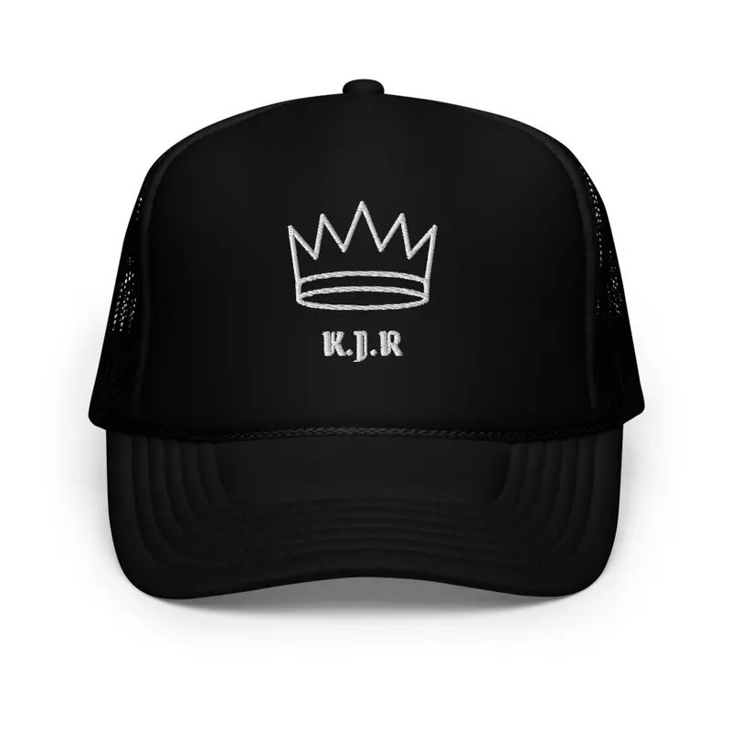 Black K.J.R Crown Foam Hats