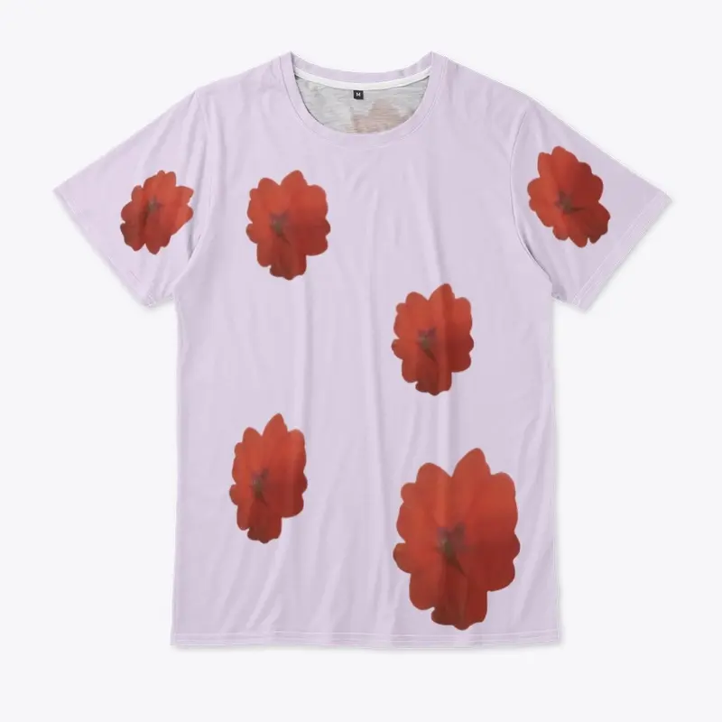 K.J.R Rose All Over Print T-Shirt